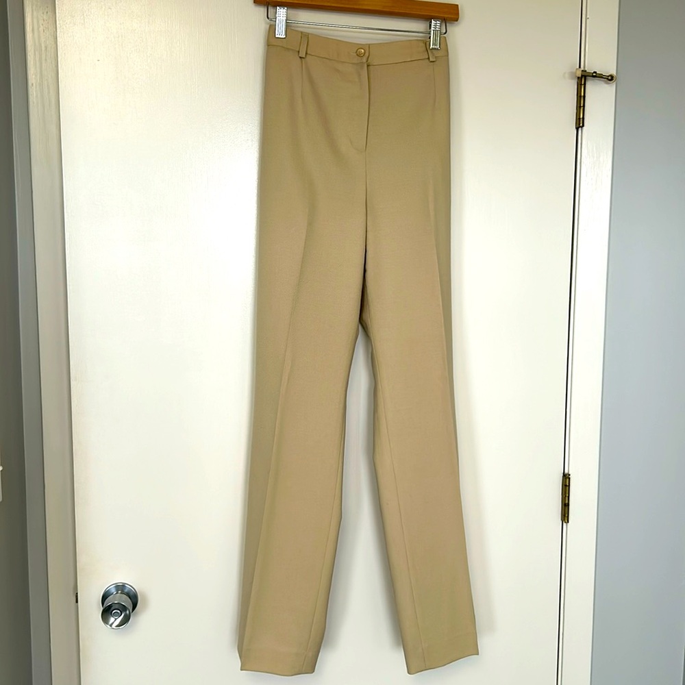 100% wool lined Pendleton tan pants, size 12